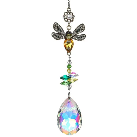 Art Deco Style Crystal Suncatchers - Butterfly, Bee, Humming Bird- Pendant Prism - Picture 3 of 12